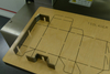 Flache Laser-Schneidemaschine für die Herstellung von Acrylkarten